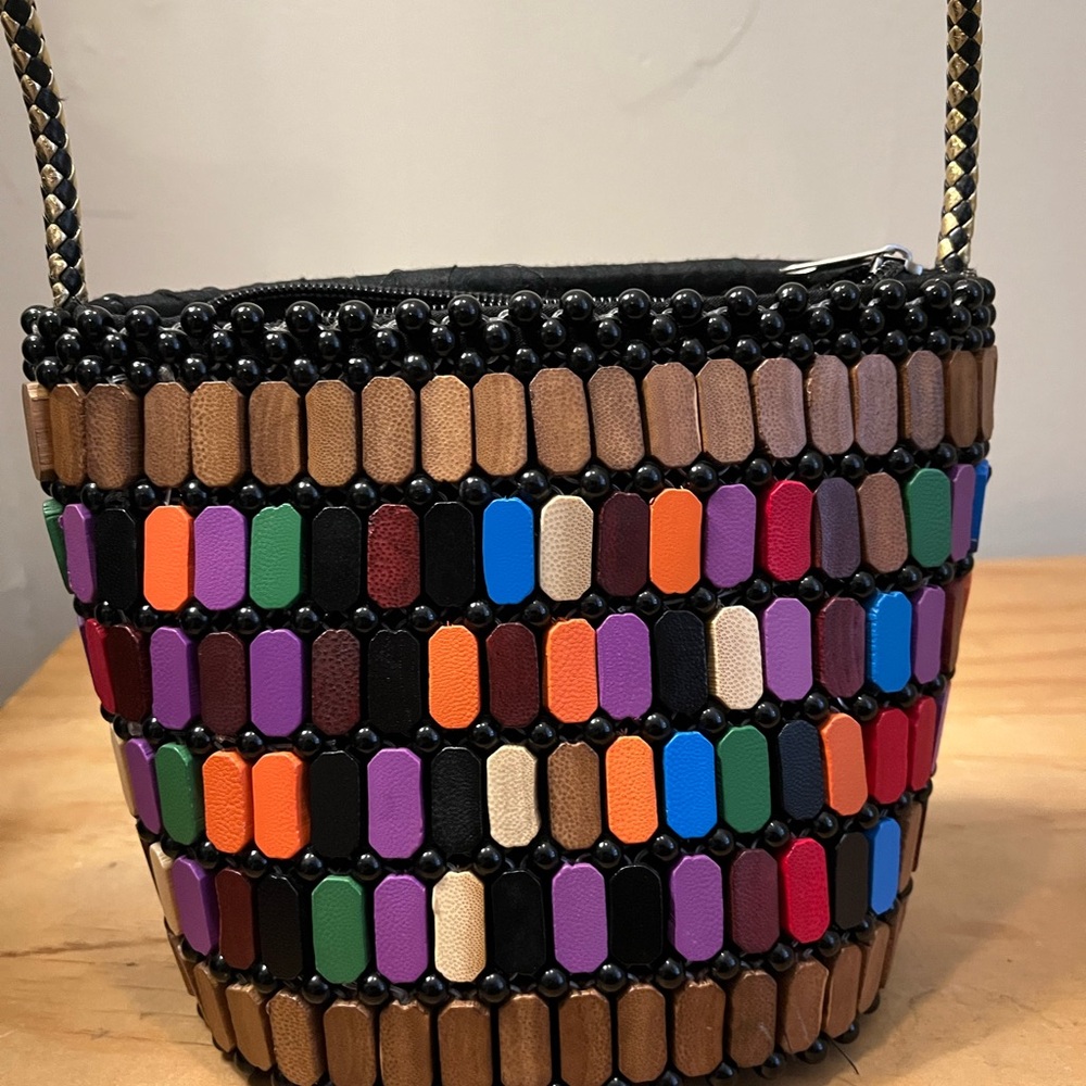 Multicolor Beaded Women's Bag